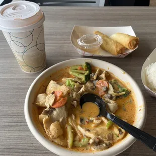C1. Red Curry and Thai Iced Tea
