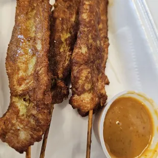 Chicken satay (takeout order)