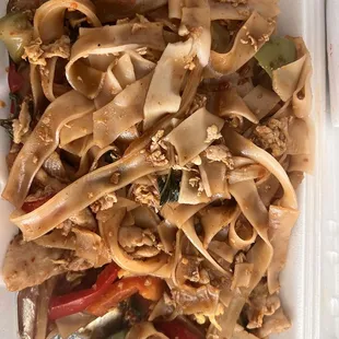 Drunken noodles were good