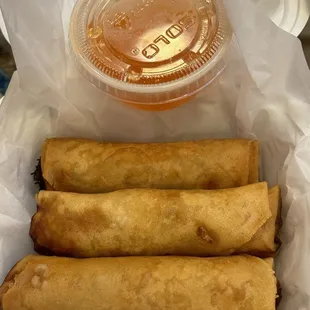 Crispy tasty egg rolls!