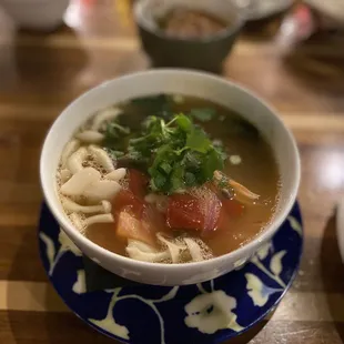 Spicy Tom Yum with shrimp