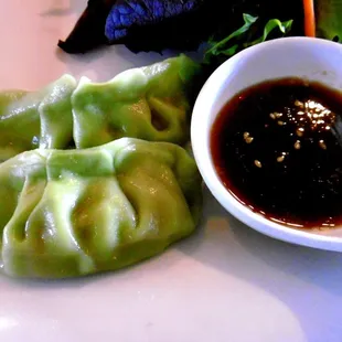 Fried Edamame Dumplings