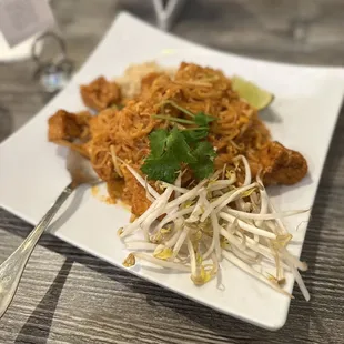 a plate of food on a table