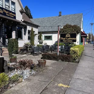 the front of the restaurant