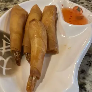 Spicy blanket shrimp