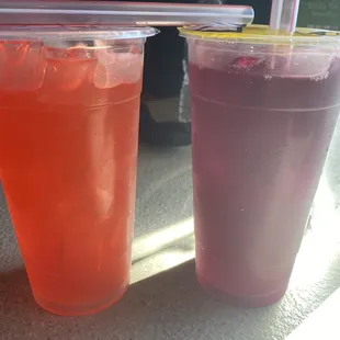 Cherry bomb and butterfly lemonade