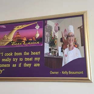 a picture of a woman in a chef's hat