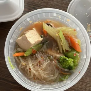 14. Glass Noodle Soup with Tofu