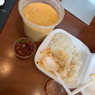 Massaman Curry   A harmonious curry slow cooked with potatoes and carrots topped with crispy cashew nuts.