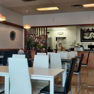 the dining area