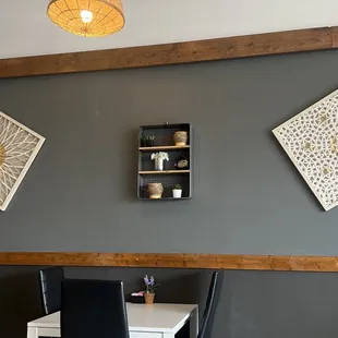 the dining area