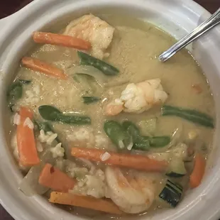 Yellow Curry with shrimp