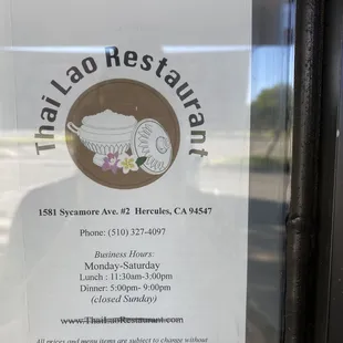 Thankfully their menu is in the window!