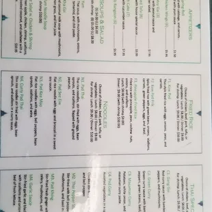 Updated menu 3/28/18