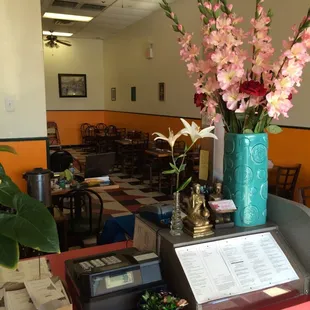 Inside the dining area