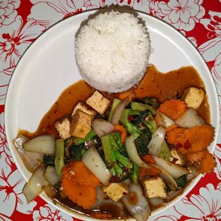 Cashew nut with veggies