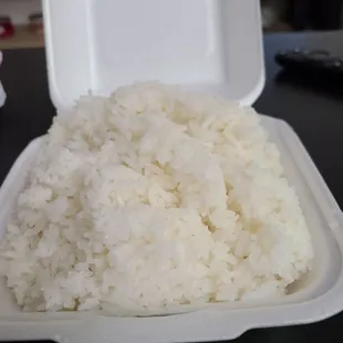 Healthy amount of rice!