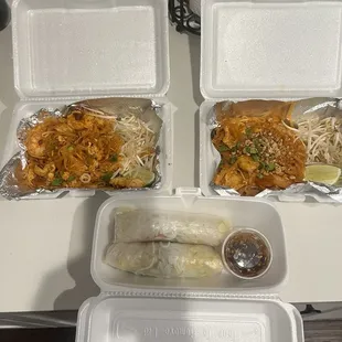 E5 PAHT THAI and A.2 FRESH SPRING ROLLS (2)