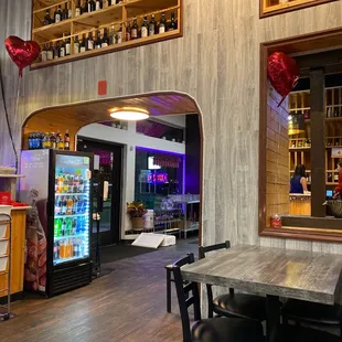 the dining area