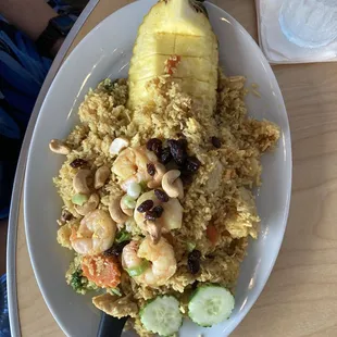 Pineapple Fried Rice with shrimp