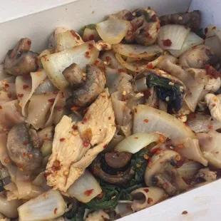 Spicy drunken noodles