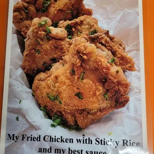 My wife fried chicken