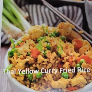 Thai yellow curry fried rice