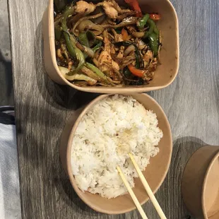 Ginger stir fry with chicken