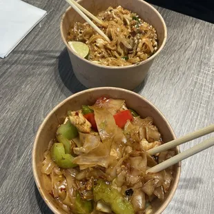 Pad Thai and Drunken Noodles
