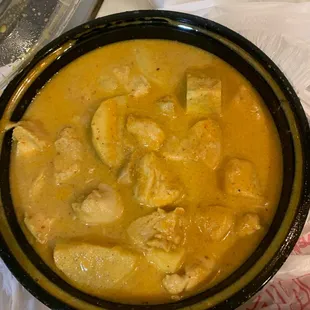 Potato and chicken