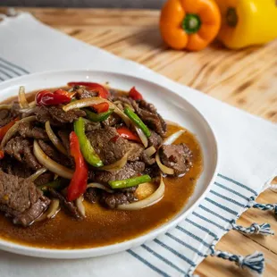 beef and peppers