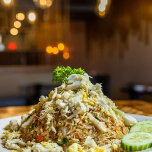 a plate of food