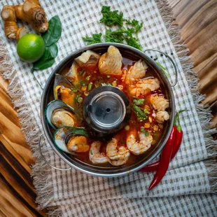 Tom Yum Seafood Hot Pot