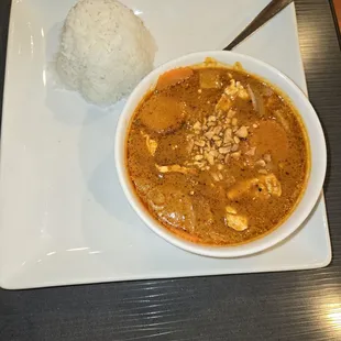 Massaman curry with chicken