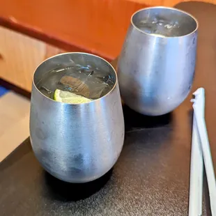 Water with a slice of Lime