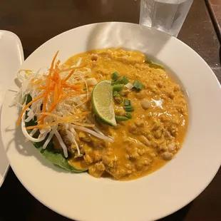 a plate of food on a table