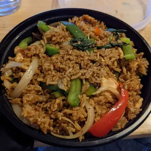 Spicy basil fried rice