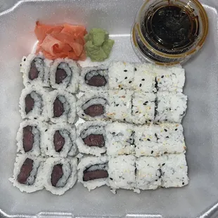 Tuna Sushi Regular, this is 3 orders.