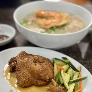 Braised duck leg
