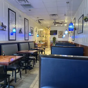 New tables and decor