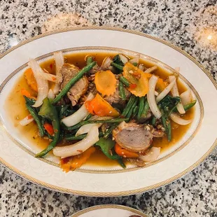 Spicy Basil Roasted Duck
