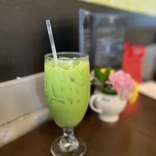 sweet thai green tea