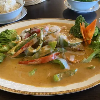 61. Salmon Panang Sauce
