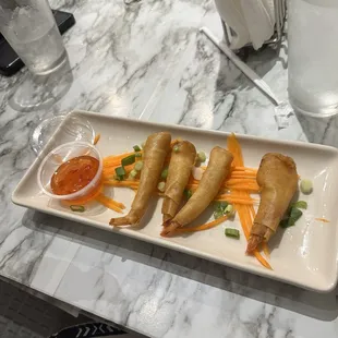 Shrimp in a blanket