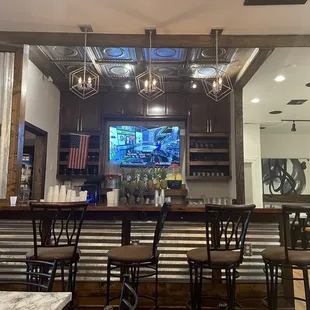 Bar area.