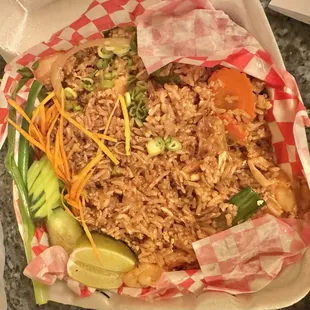 Thai style fried rice w/ shrimp