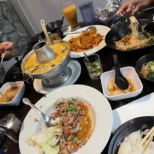Larb Salad Tom Kha Shrimp Soup Drunken Noodles Duck Noodle Soup