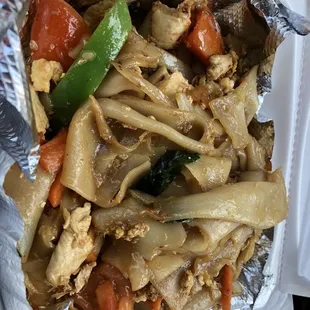 Pad Kee mow chicken to go