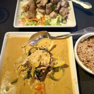 Pork panang curry