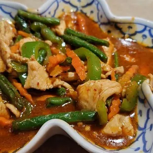 Spicey Green Beans with Chicken